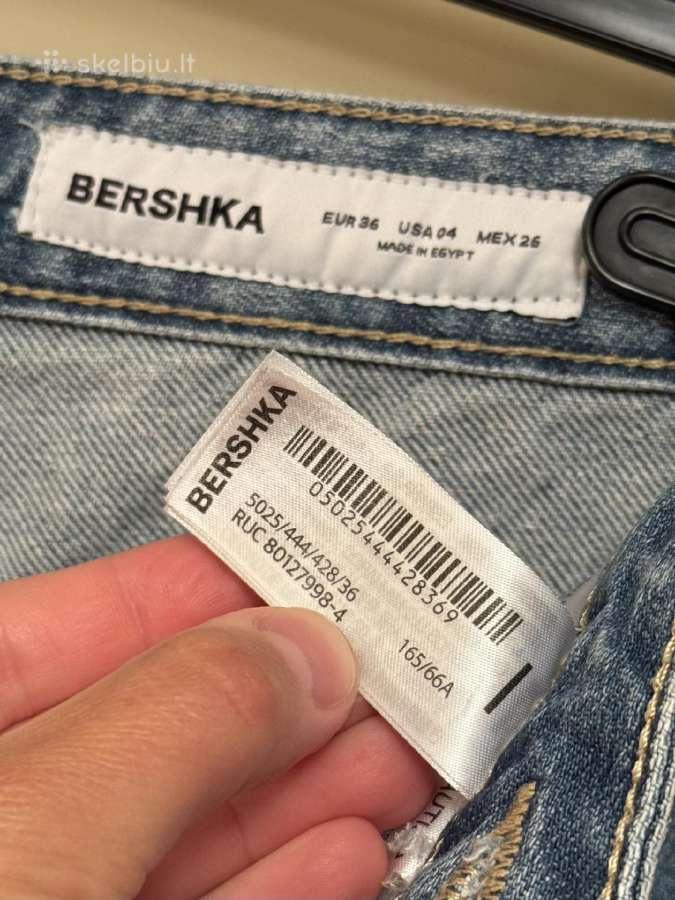 Bershka džinsai susiaustu juosmeniu - nuotraukos Nr. 16