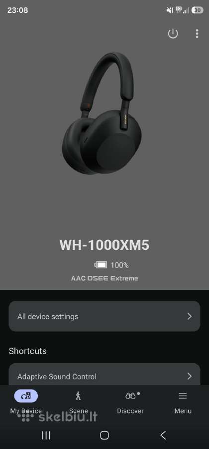 Sony wh-1000xm5 ausinės - nuotraukos Nr. 4