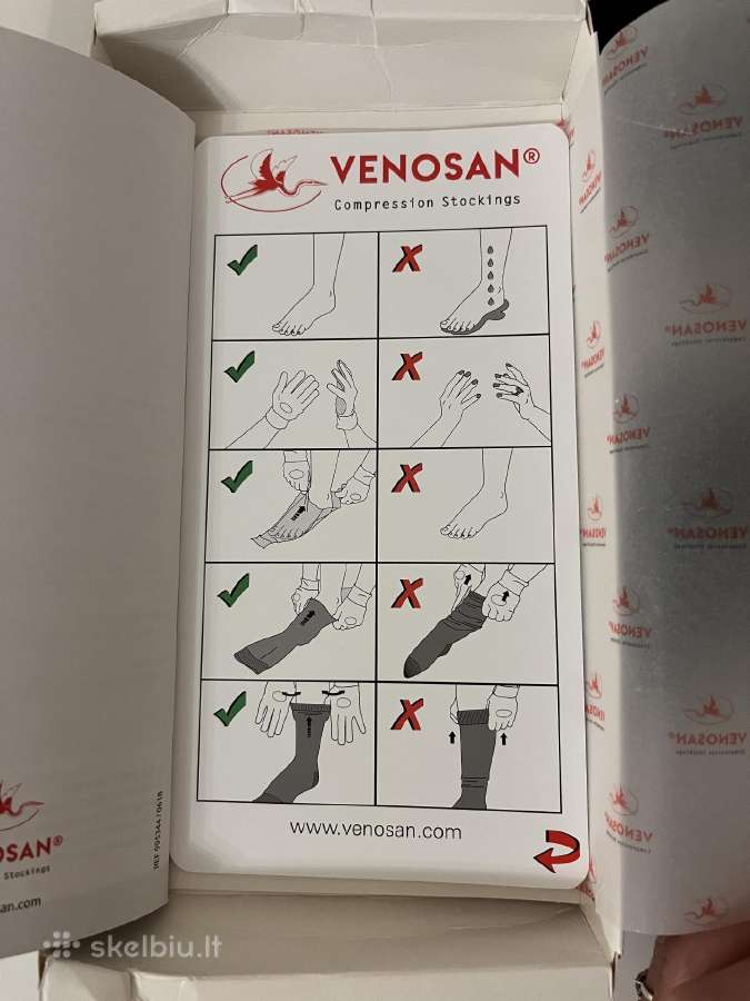 Naujos Venosan 5000 kompresinės kojinės, M dydis - nuotraukos Nr. 7