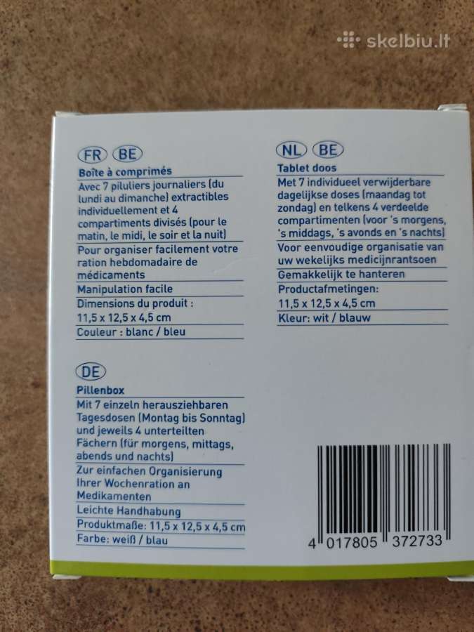Savaitinis vaistų organizatorius / dėžutė Weinber - nuotraukos Nr. 4