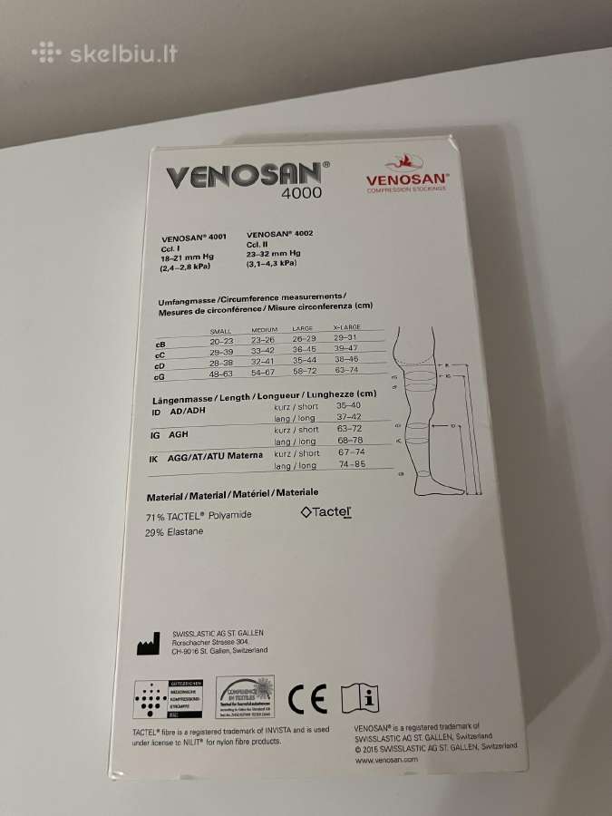 Venosan 4000 kompresinės kojinės, II klasė - nuotraukos Nr. 3