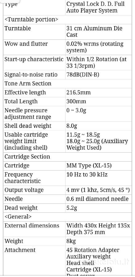 Sony Ps-x55 plokštelių grotuvas - nuotraukos Nr. 19