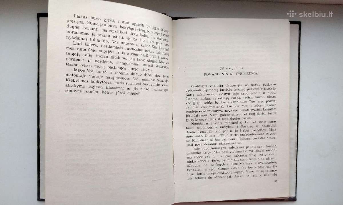 Kusto, Diuma. Tylos pasaulyje. 1958 m. leid - nuotraukos Nr. 5