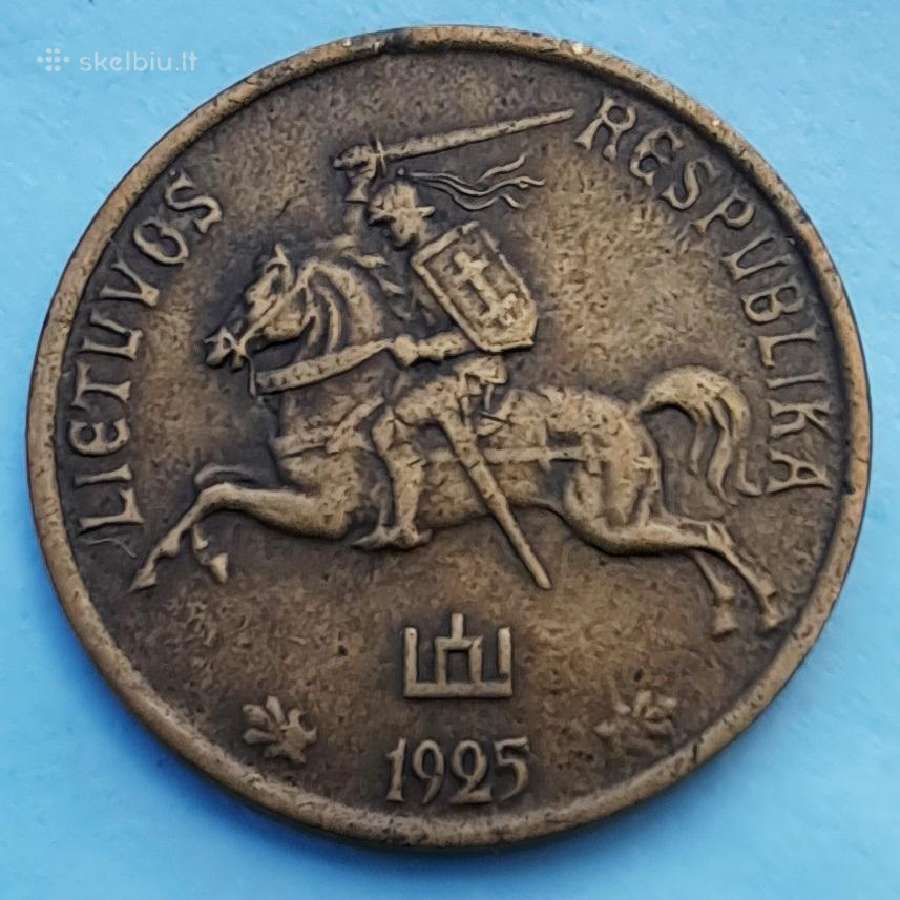 1925 Lietuva 5 centai - nuotraukos Nr. 2
