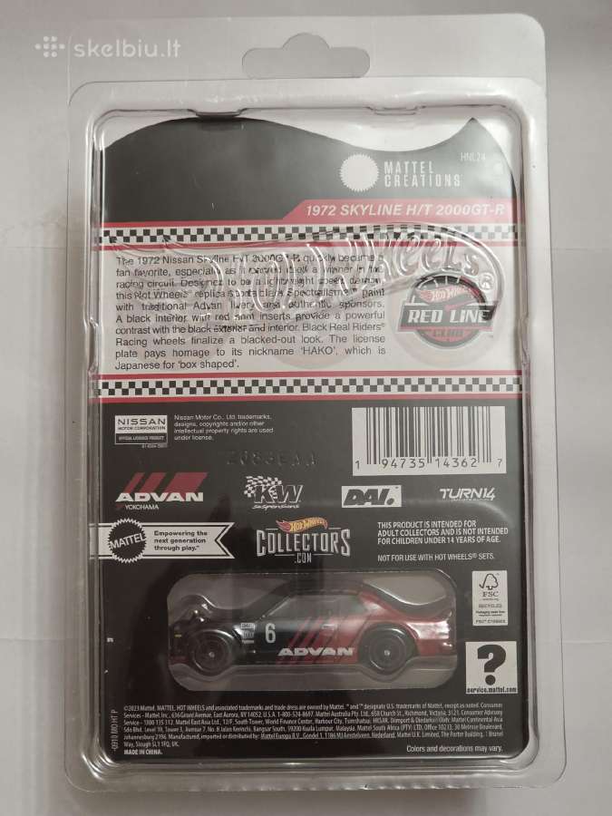 Hot Wheels Rlc 1972 Skyline H/t 2000gt-r - nuotraukos Nr. 2