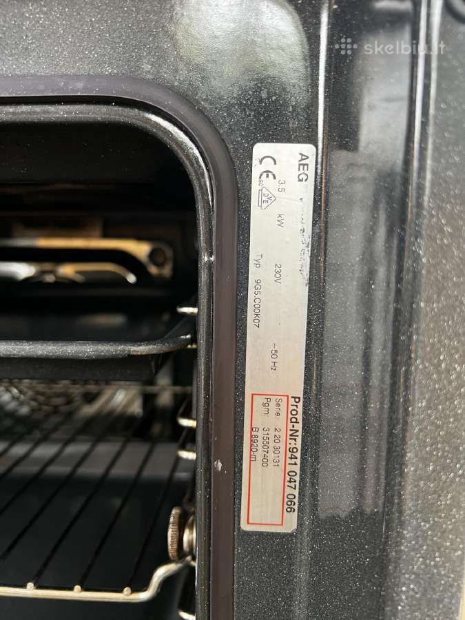 Aeg Competence B8920-m įmontuojama garinė orkaitė - nuotraukos Nr. 4