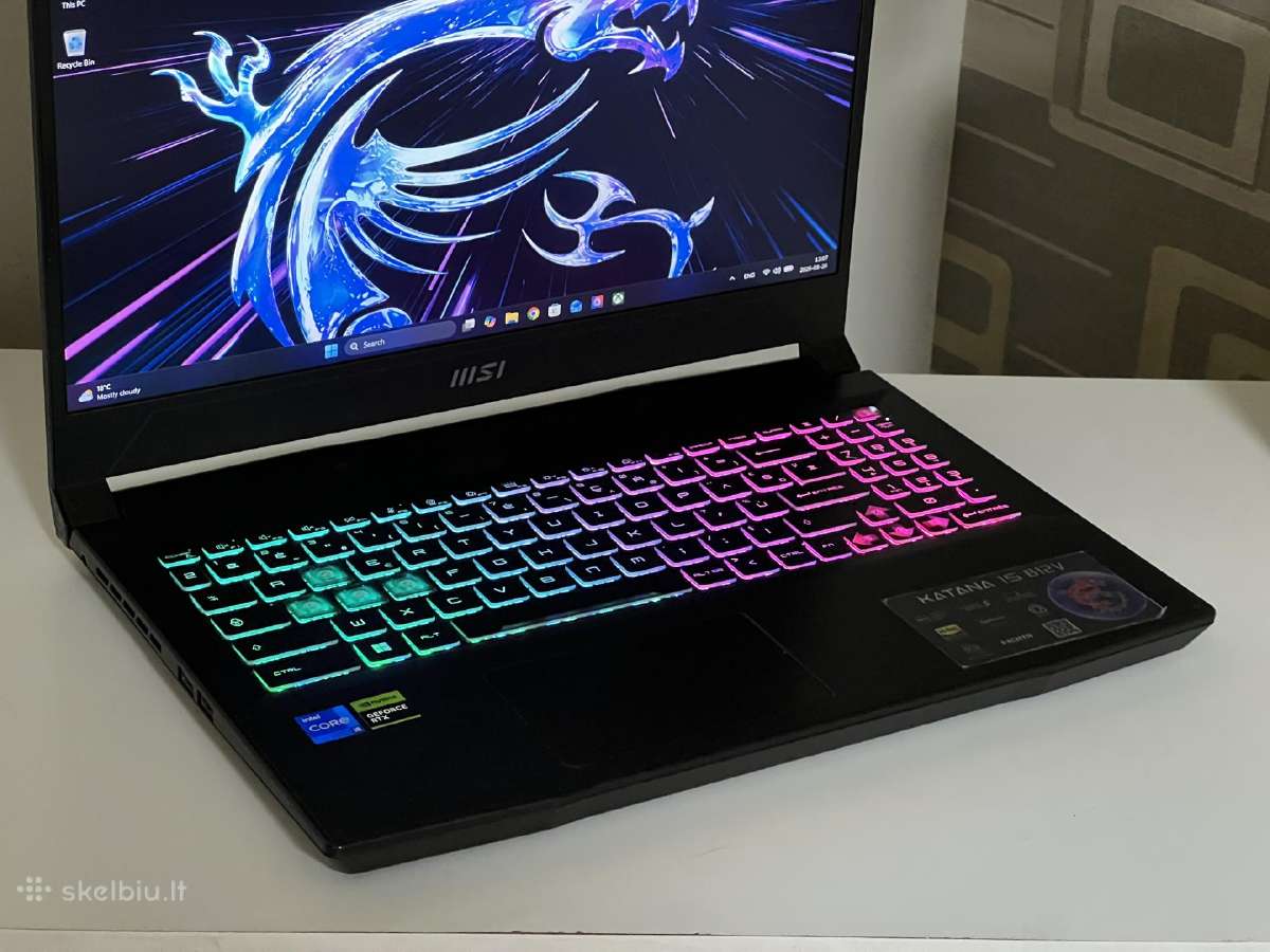 Parduodamas Msi Katana su Rtx 4060, I5-12k, 1tb. - nuotraukos Nr. 3