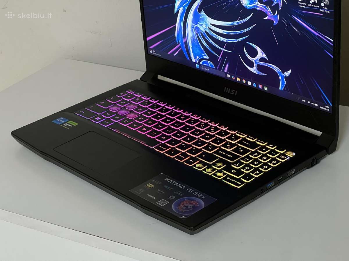Parduodamas Msi Katana su Rtx 4060, I5-12k, 1tb. - nuotraukos Nr. 4