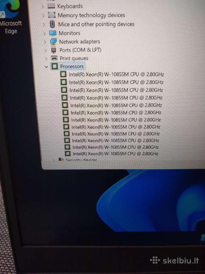 Precision 9550 Xeon 10885m Rtx3000 - nuotraukos Nr. 3