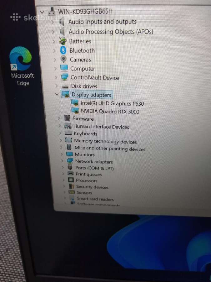 Precision 9550 Xeon 10885m Rtx3000 - nuotraukos Nr. 4
