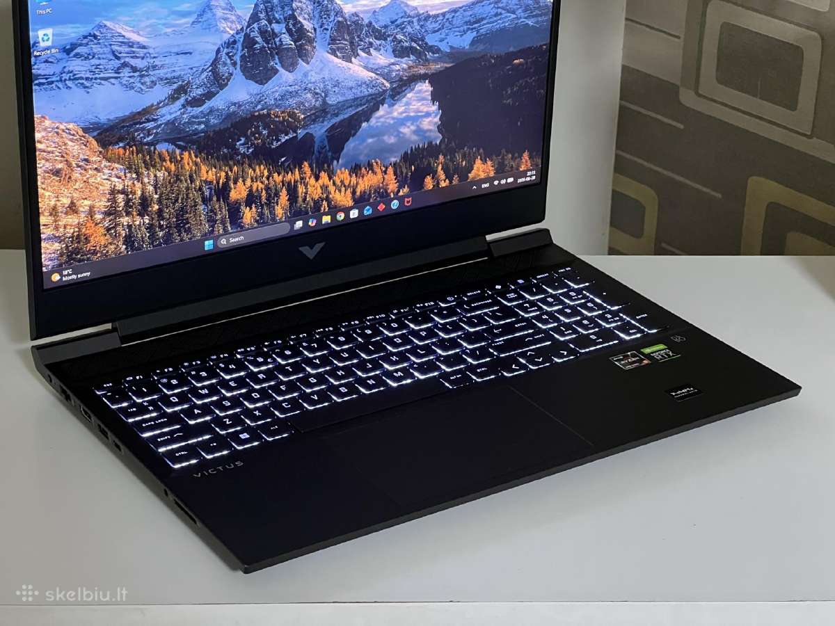 Parduodamas Hp Victus 16 su Rtx 3060, Ryzen, 144hz - nuotraukos Nr. 3