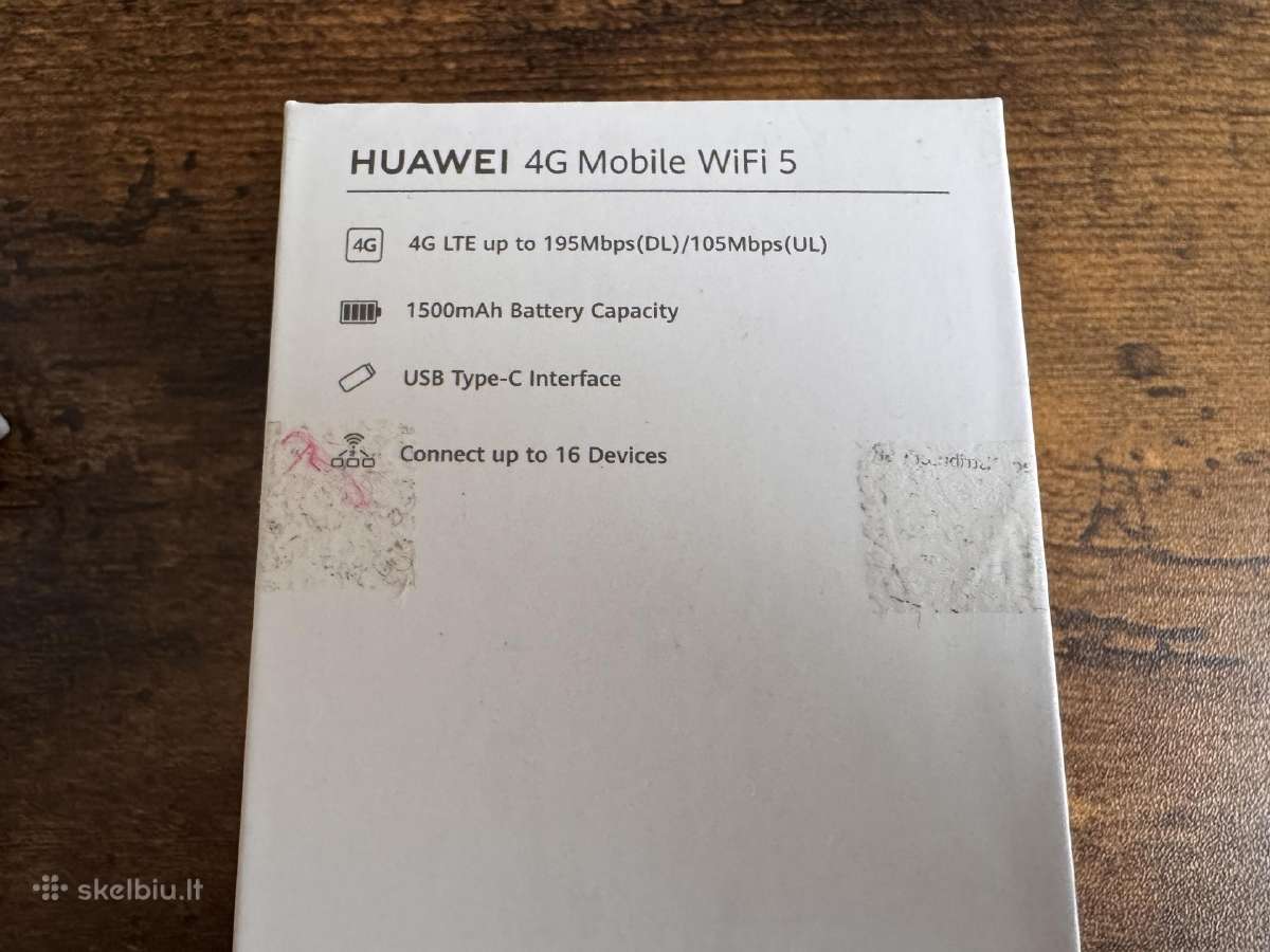 Huawei 4G Mobile WiFi 5 (e5586-326) kaip naujas - nuotraukos Nr. 5