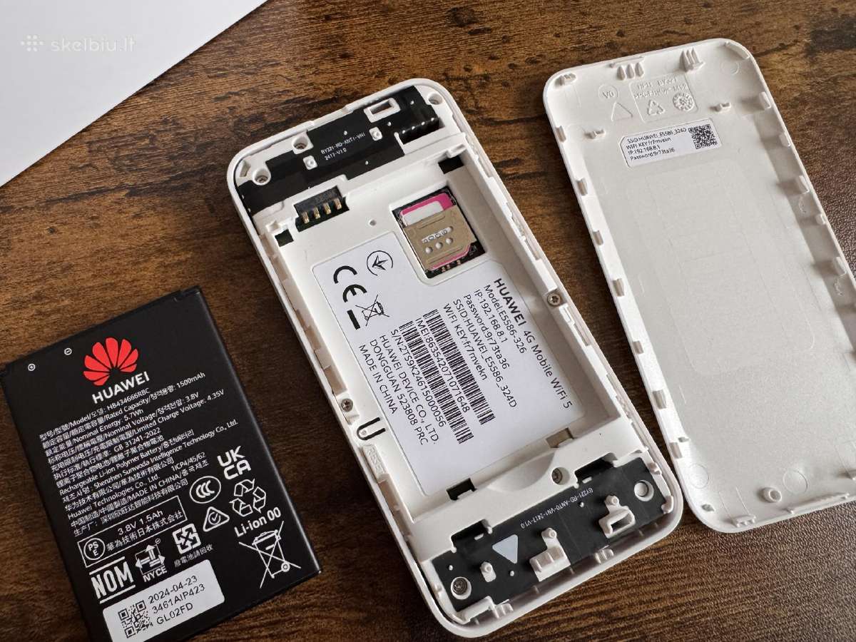 Huawei 4G Mobile WiFi 5 (e5586-326) kaip naujas - nuotraukos Nr. 7