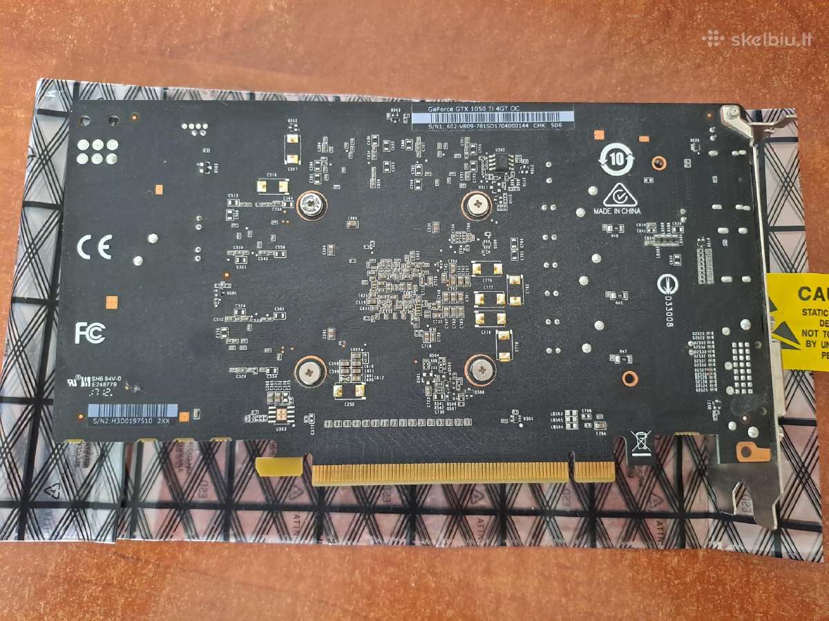 Nvidia Gtx 1050 Ti 4gb Oc - nuotraukos Nr. 7