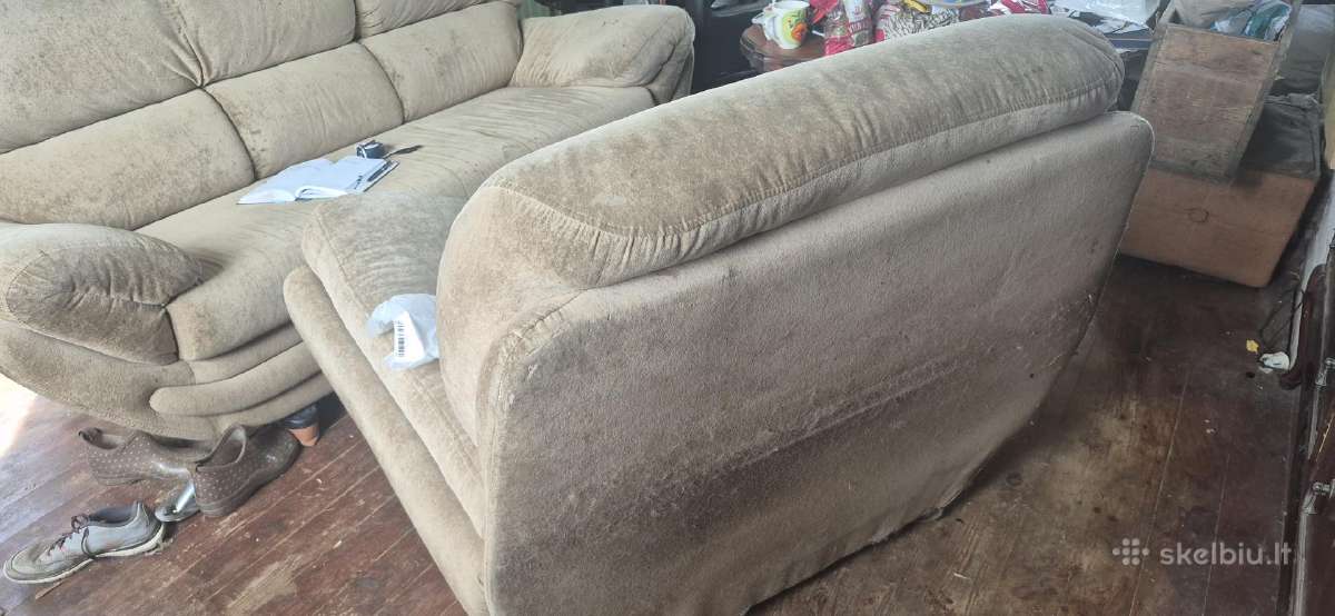 Atiduodu baldu komplekta: didele sofa ir 2 kreslai - nuotraukos Nr. 5