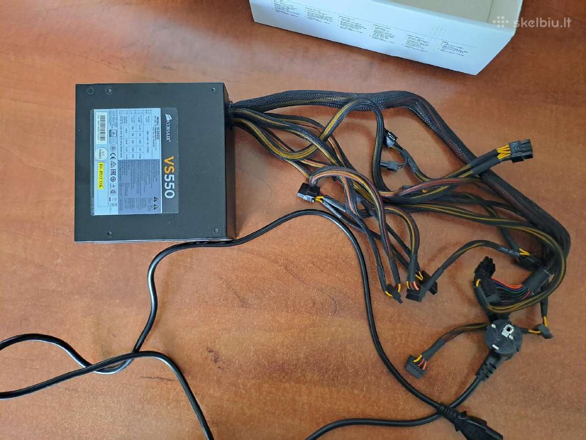 Maitinimo blokas Corsair Vs550 550w - nuotraukos Nr. 3