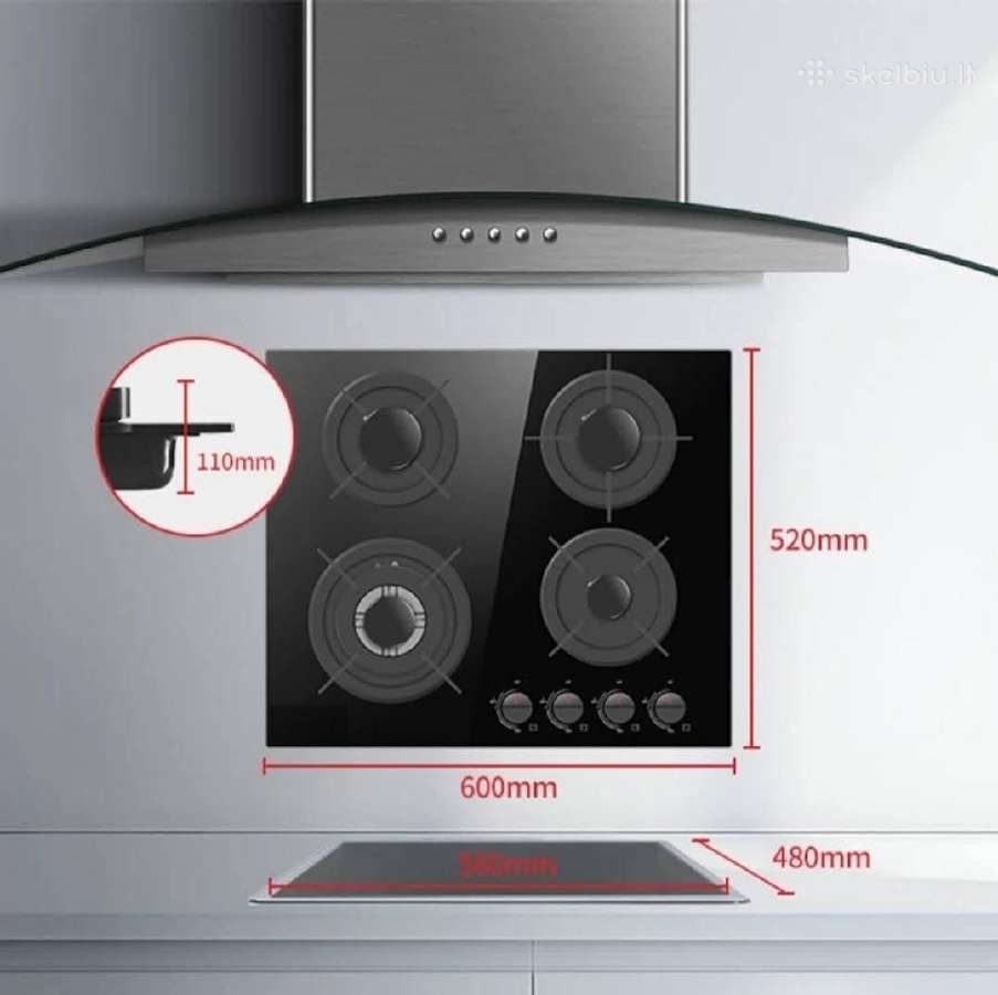 Hertz Forte ® Premium 4 degiklių, 3.2 kw 60cm - nuotraukos Nr. 9