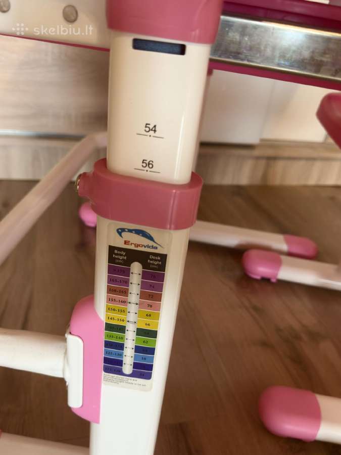 Ergovida reguliuojamas vaikiškas stalas su kede - nuotraukos Nr. 5