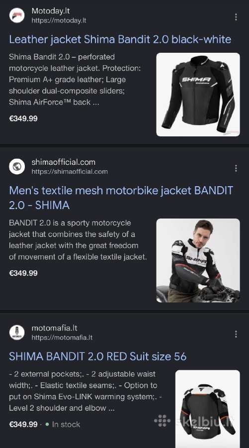 Shima Bandit 2.0 Jacket - nuotraukos Nr. 15