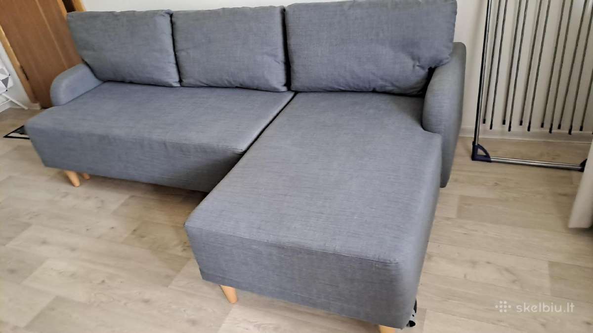 Kampinė dvivietė sofa. Geros būklės. - nuotraukos Nr. 3