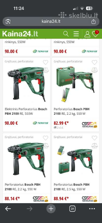 3 kartus nauduotas Bosch perforatorius gręžtuvas - nuotraukos Nr. 2