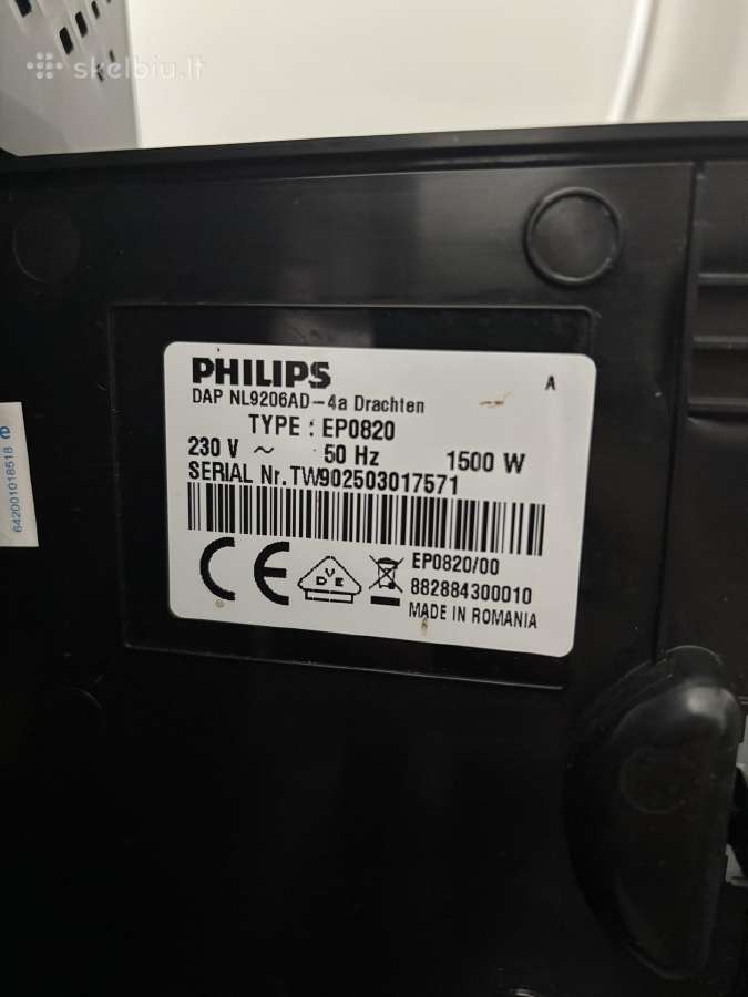 Philips Ep0820 automatinis kavos aparatas - nuotraukos Nr. 6