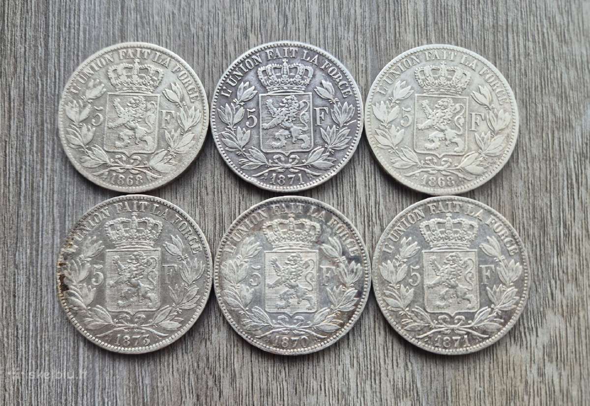 5 Frankai 1836-1876 Prancūzija. Kaina 450 Eur - nuotraukos Nr. 4