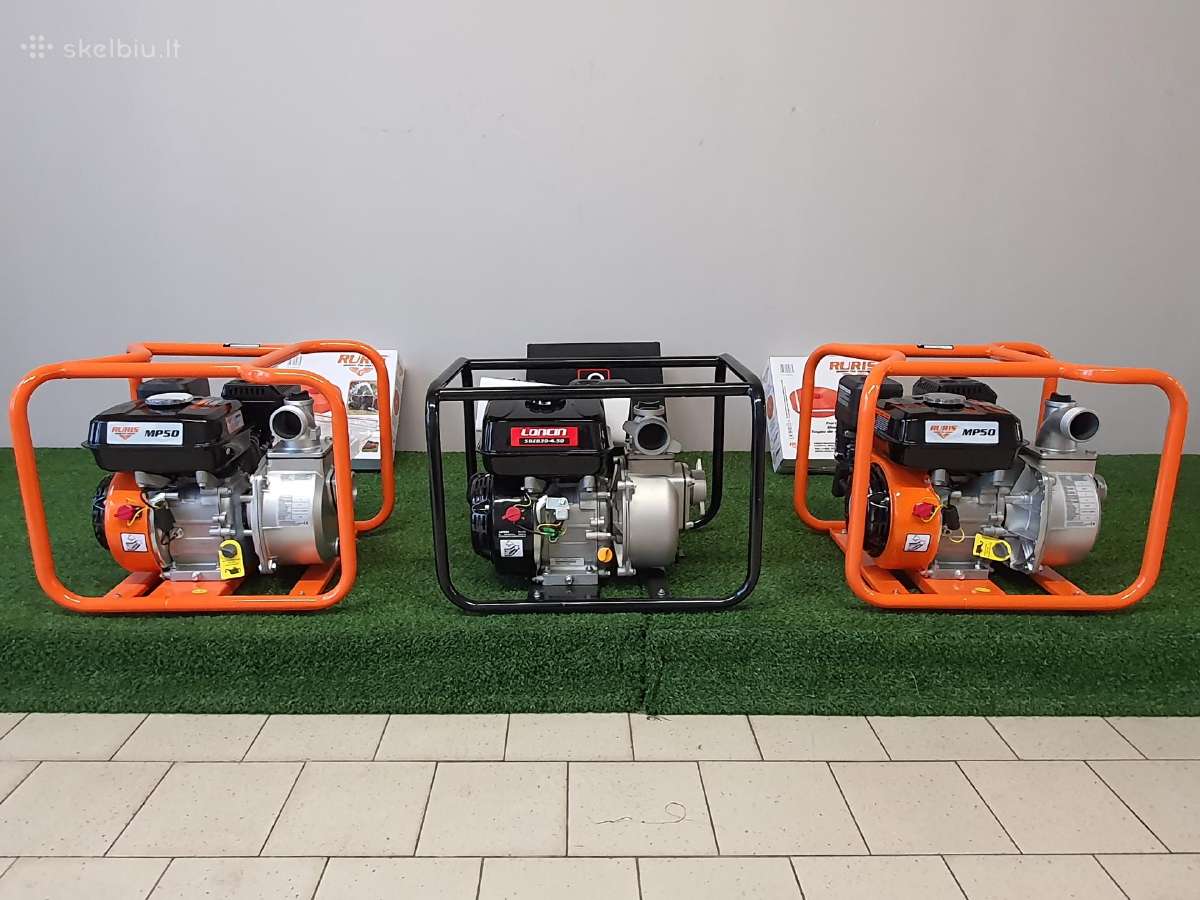 Siurblys vandens Ruris Mp50 50mm 25m3 su žarna 20 - nuotraukos Nr. 2