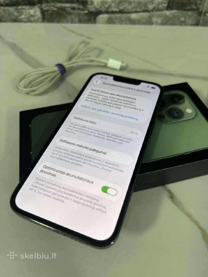 iPhone 13 Pro 128gb 77% Dark green - nuotraukos Nr. 11