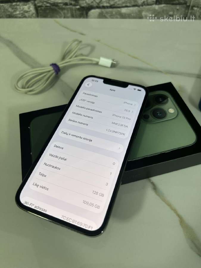 iPhone 13 Pro 128gb 77% Dark green - nuotraukos Nr. 8