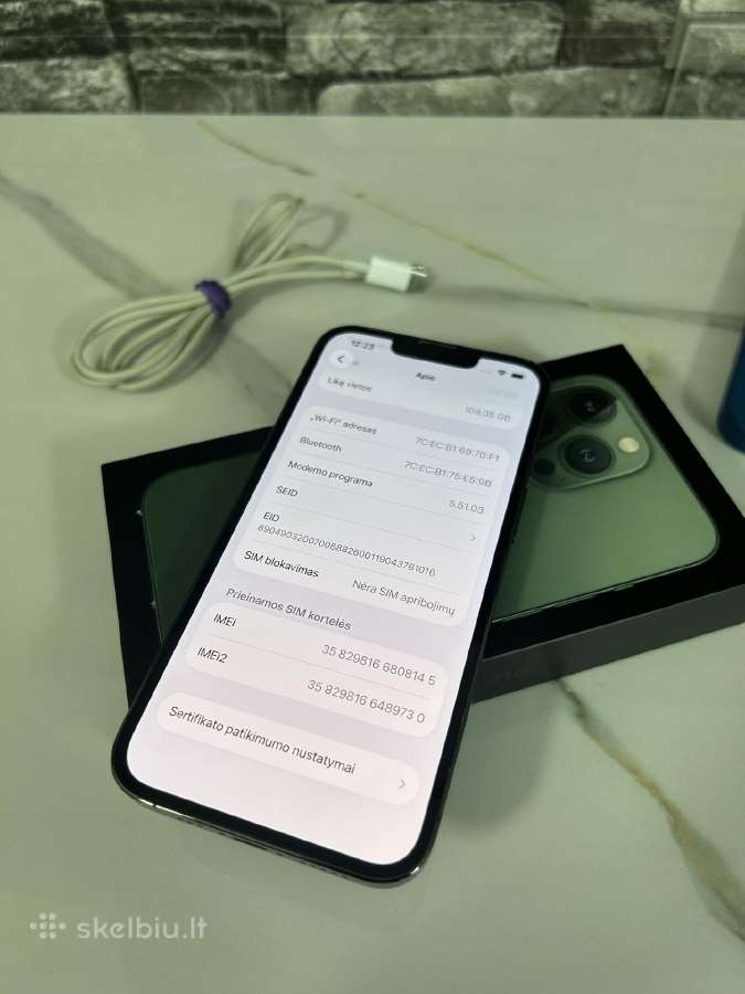 iPhone 13 Pro 128gb 77% Dark green - nuotraukos Nr. 9