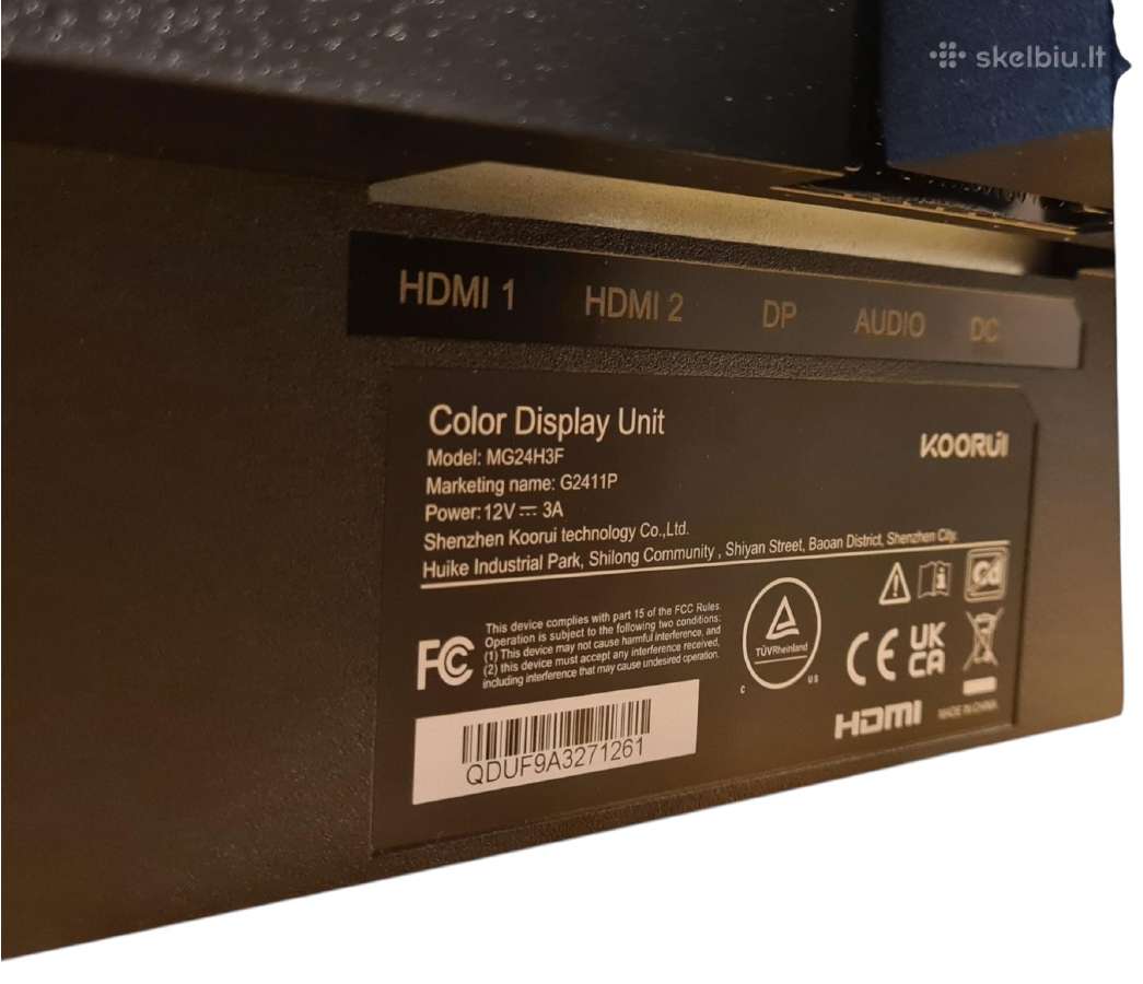 Monitorius Koorui G2411p 24 Fhd Ips 200hz - nuotraukos Nr. 5
