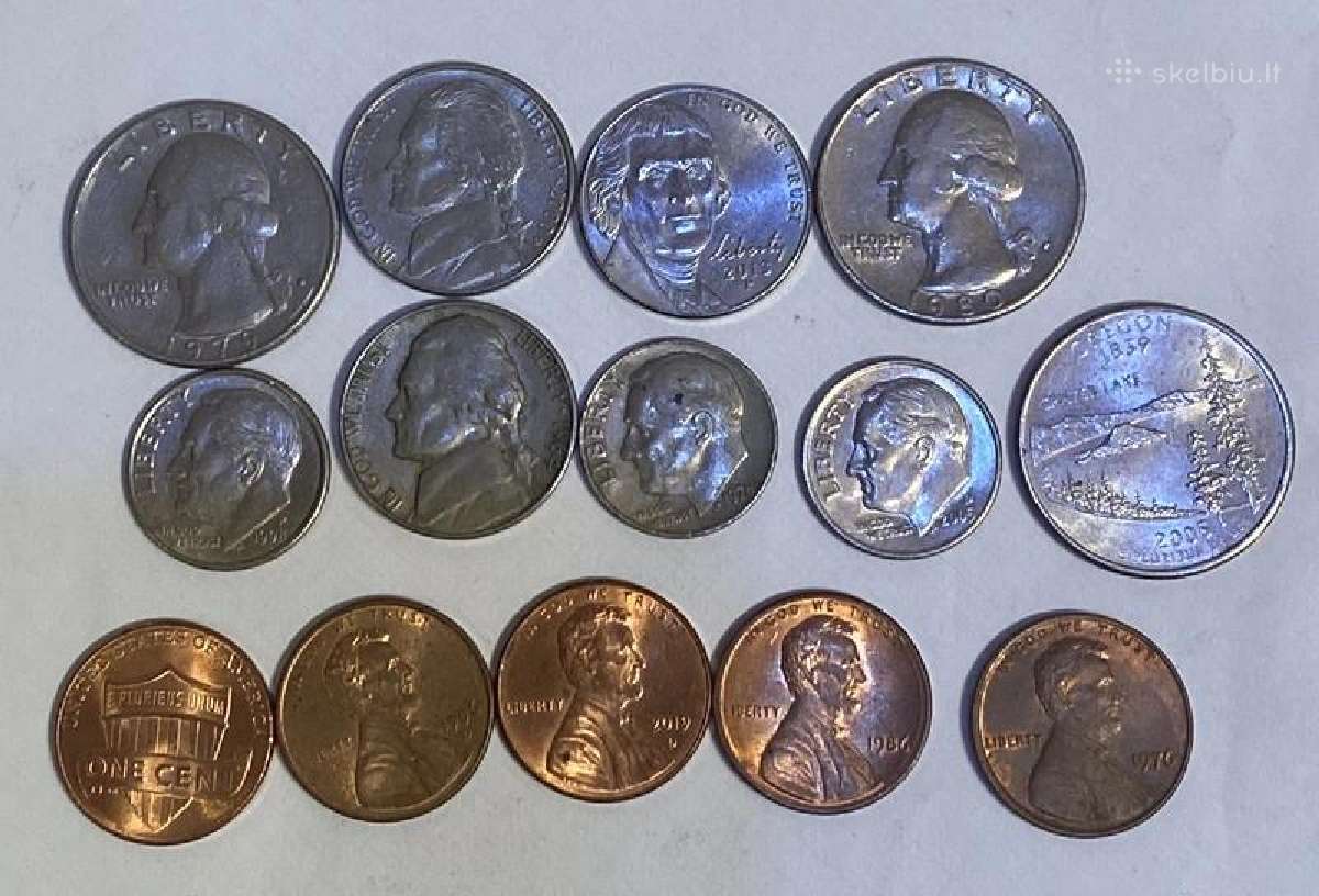 Amerikos šalių monetų rinkinukas - nuotraukos Nr. 3