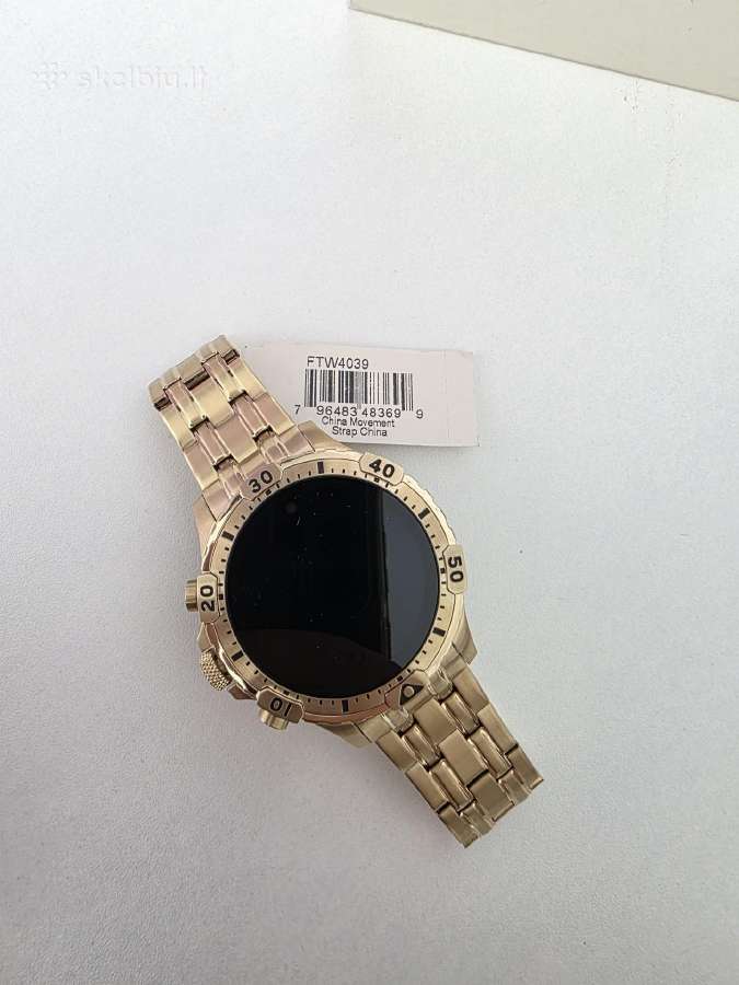 Laikrodis Fossil Gen 5 Garrett Hr Gold-tone - nuotraukos Nr. 2