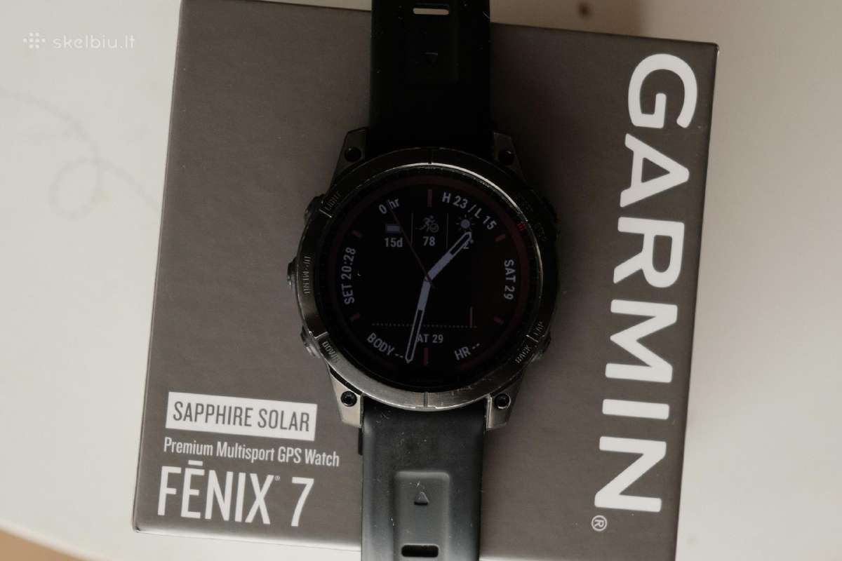 Garmin Fenix 7 Sapphire solar, multiband, titanium - nuotraukos Nr. 6