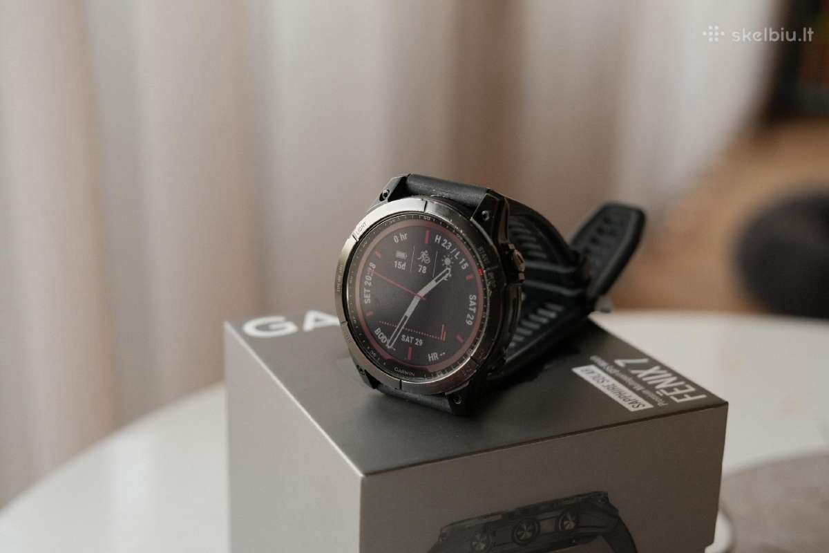 Garmin Fenix 7 Sapphire solar, multiband, titanium - nuotraukos Nr. 8