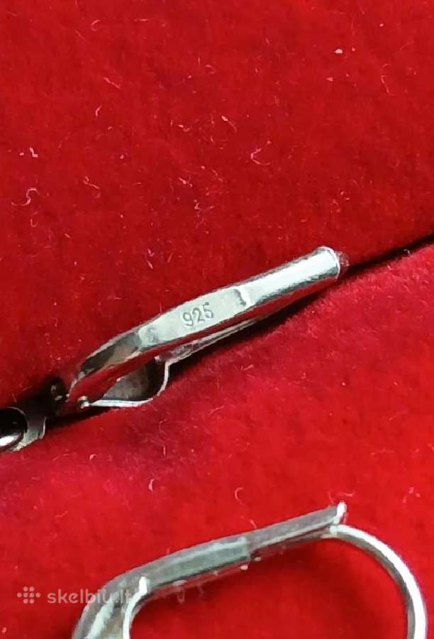 Gražūs, sidabriniai 925 auskarai su cirkoniais - nuotraukos Nr. 3