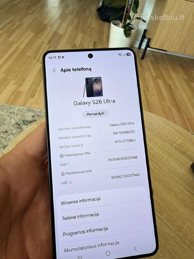 Samsung Galaxy S26 Ultra, 12/256gb Black - nuotraukos Nr. 8