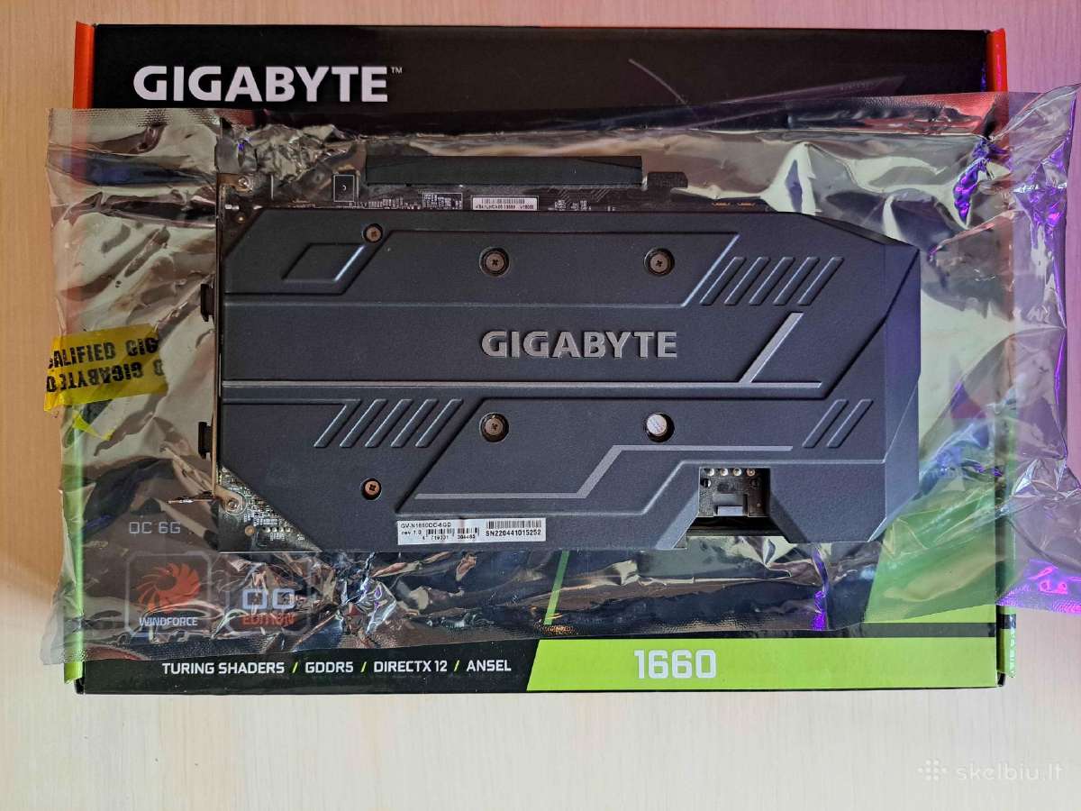 Gigabyte Gtx 1660 Oc - nuotraukos Nr. 2