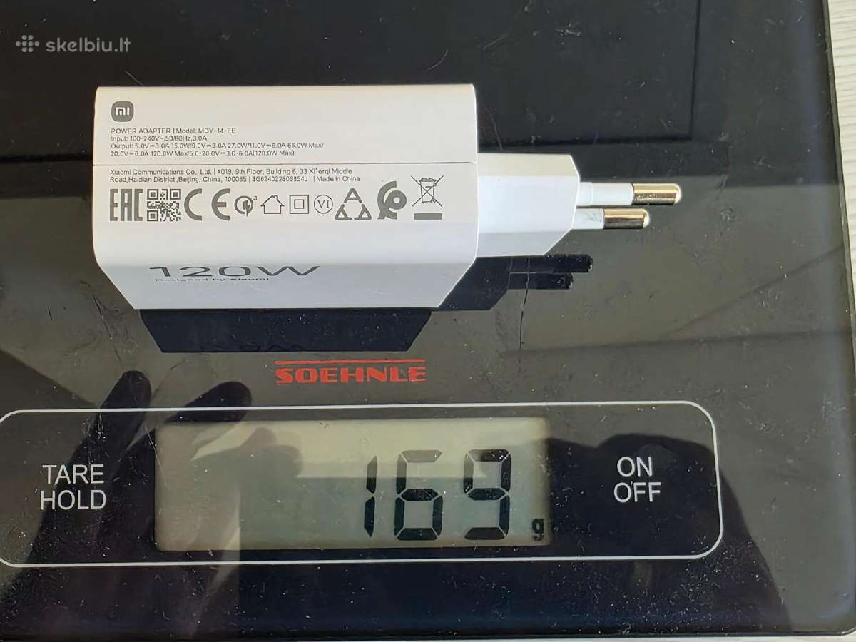 Xiaomi charger 120w with cable originalus naud - nuotraukos Nr. 5