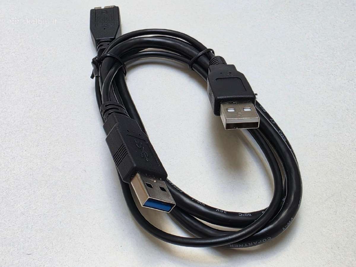 Usb-a (male) to Usb 3.0 Micro-b (male, HDD) 0,7 - nuotraukos Nr. 3