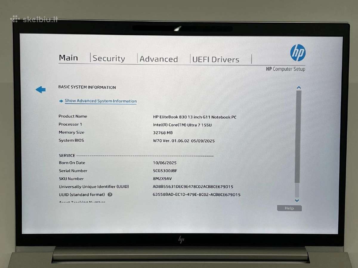 Hp Elitebook 830 G11 - nuotraukos Nr. 3