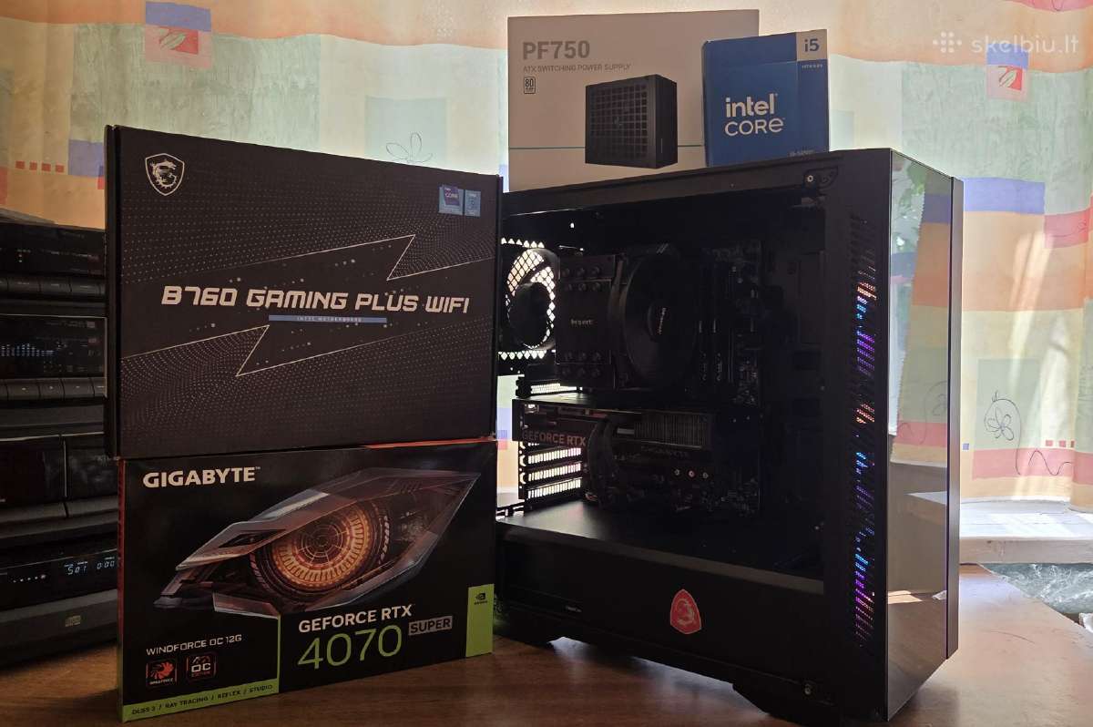 Žaidimų kompiuteris Rtx 4070 Super / i5 14500 - nuotraukos Nr. 2