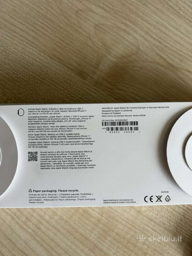 Apple Watch Se 3 40 mm - nuotraukos Nr. 3