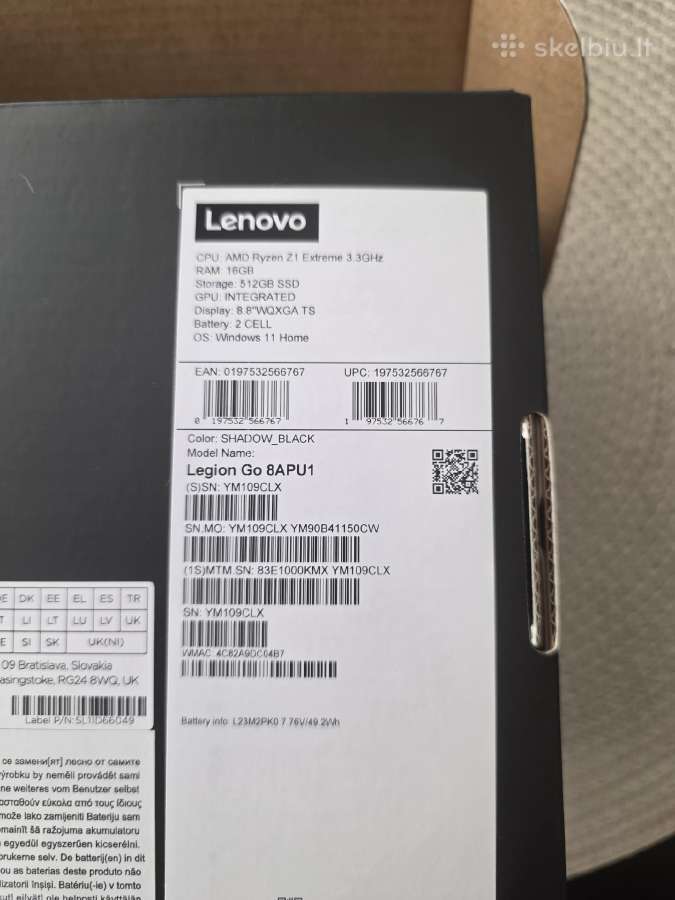 Lenovo legion go Z1 extreme - nuotraukos Nr. 8