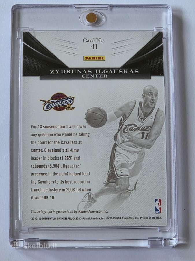 Zydrunas Ilgauskas Auto Jersey mix - nuotraukos Nr. 10