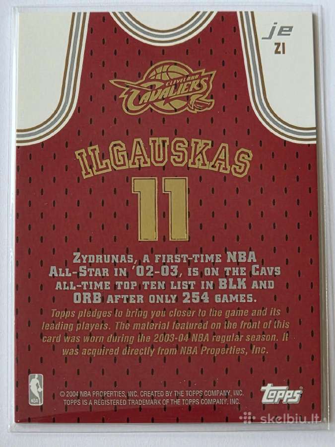 Zydrunas Ilgauskas Auto Jersey mix - nuotraukos Nr. 4
