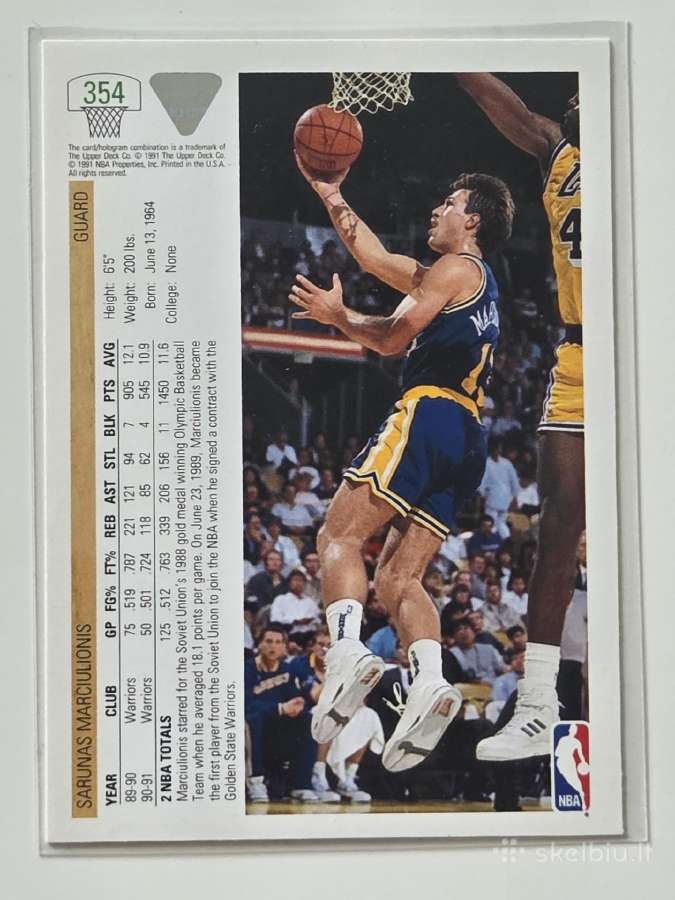 Sarunas Marciulionis Upper Deck - nuotraukos Nr. 2