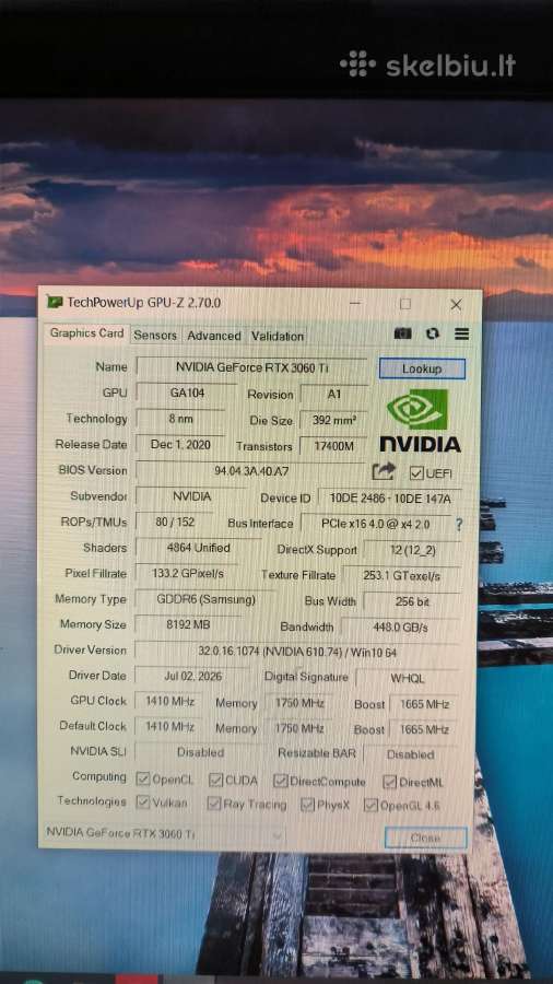 Rtx 3060 ti Fe - nuotraukos Nr. 3