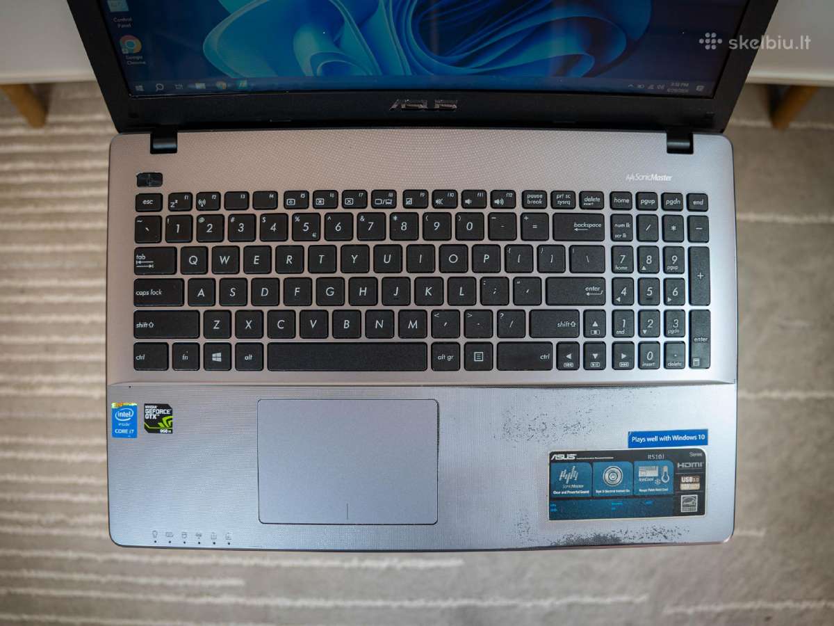 Asus / i7-4720hq / 8gb / Gtx 950m / SSD 500gb - nuotraukos Nr. 5